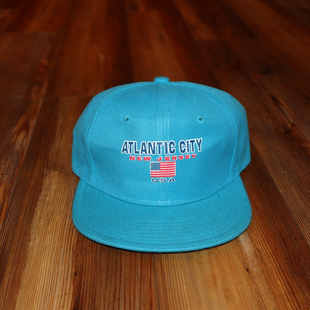 Hunter Blue and Red Snapback Hat